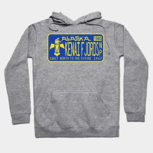 Kenai Fjords National Park license plate Hoodie